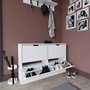 Hanah Home Zapatero 1600-50 Blanco Mate 120.5x79.2x30 cm
